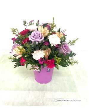 Mixed bouquet in basket  Any Occasion 