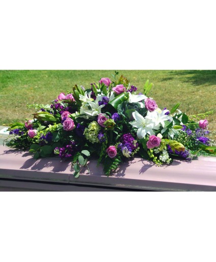 Mixed Casket Cover sympathy arrangements