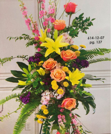 Mixed Florals standing spray