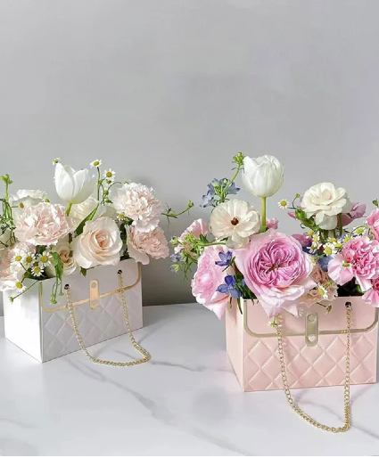 MIXED FLOWER PURSE ARRANGEMENTS 