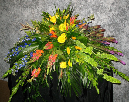 Mixed Garden Casket Spray