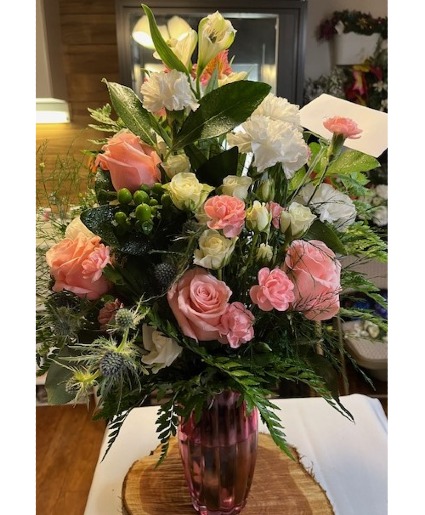 mixed Pink vase