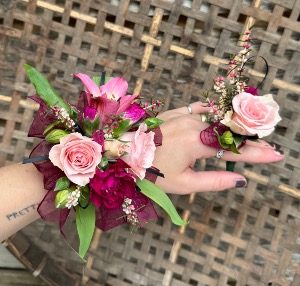 Mixed Pinks Corsage