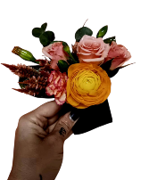 Mixed rose pocket  Pocket square- must have a full pocket 