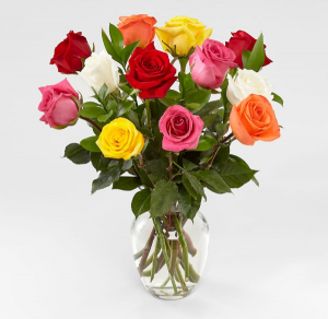 Mixed Rose Bouquet 12 Roses