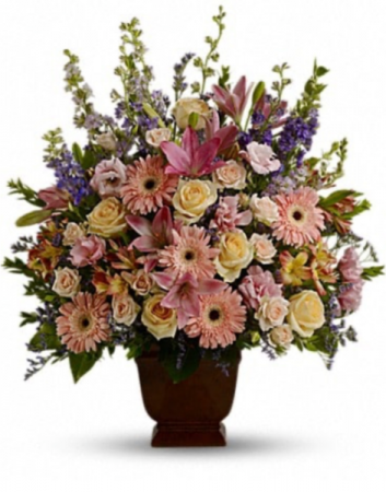 Mixed seasonal funeral arrangement  Funeral arrangement 