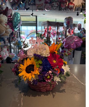 Mixed spring in basket 