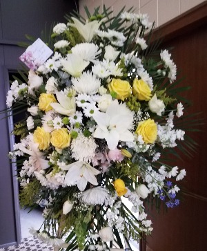 Mixed Standing Spray  Funeral Spray