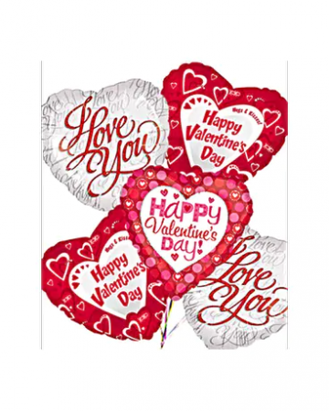 MIXED VALENTINES BALLOONS 