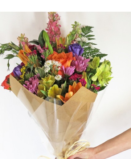 Mixed Wrap Bouquet fresh flowers