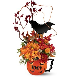 M&M's Batmug Fall Bouquet in Whitesboro, NY | KOWALSKI FLOWERS INC.