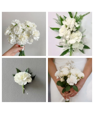 Modern Carmation Wedding Package Affordable Wedding Flowers