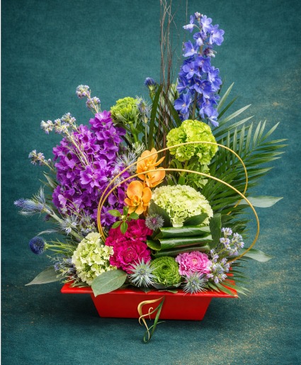 Modern Color Symphony assorted flowers