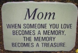Mom, When Someone You Love Concrete Stepping Stone, 10" x 15"