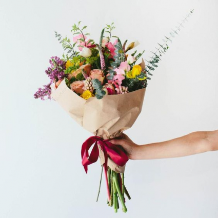 Seasonal Garden Handtied Bouquet Custom Hand-Tied Bouquet