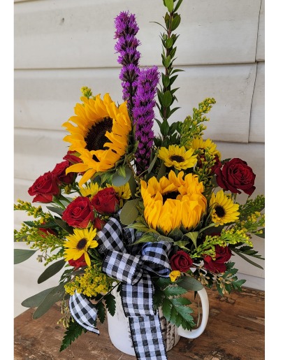 Momma's mug of sunshine Vase Arrangement 