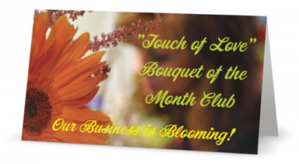Mom's Garden Blooms All Year! Bud Vase Arrangement with a "Bouquet of the Month" Club Card Membership!
