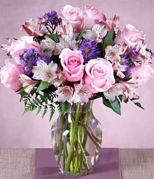Garden Bouquet Mixed Pink and Purple in Oakdale, NY | POSH FLORAL DESIGNS INC.