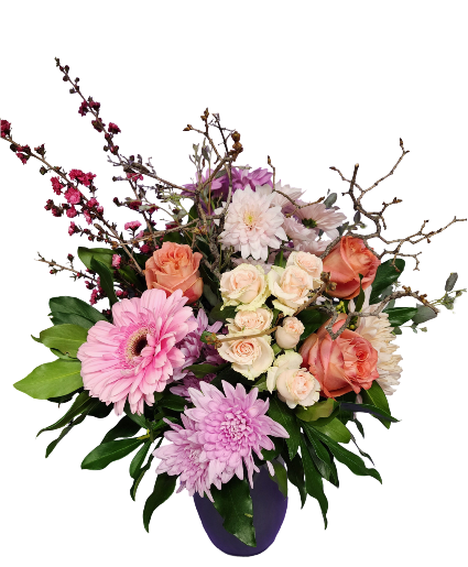 Moms Garden - Pink Vase Arrangement