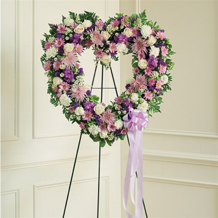Mom's Lavender & White Open Heart For More Information Call: (805)653-6929
