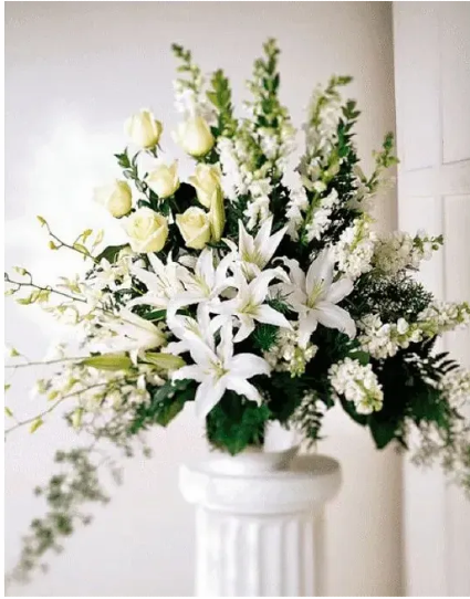 Monarch In White Arrangement