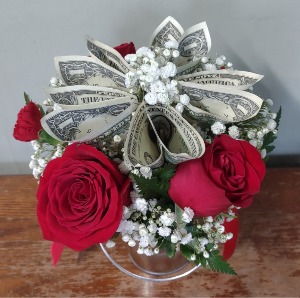 Money Daisy Fresh Arrangement