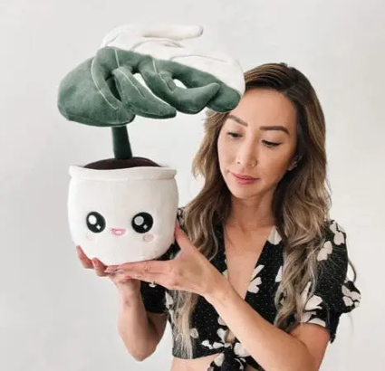 Monstera Deliciosa Albo Variegata Plushie 