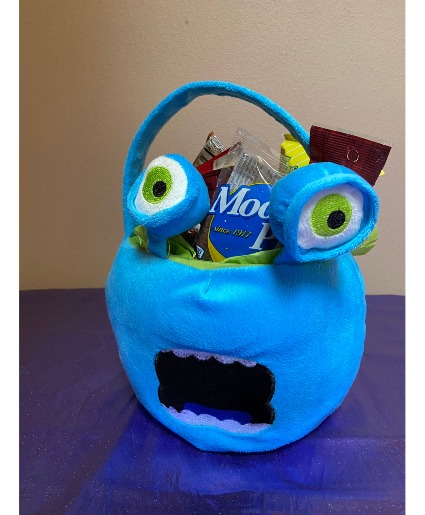luv u mom from your little monster 1in stock gift basket