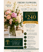 Monthly Floral Subscription Plan Two Fresh Bouquets a Month