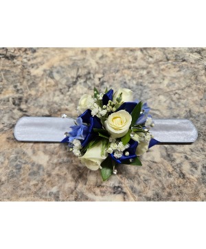 Moody Blue Corsage