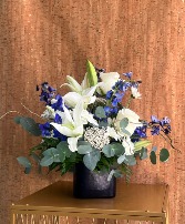 SAPPHIRE SERENADE FLOWER ARRANGEMENT