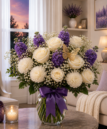 Moonlit Lavender Garden Call Us for Faster Service & Daily Specials: (915) 303-8500 Text Us to Order Anytime: (915) 505-3708 Your trusted source for Flowers & Delivery in El Paso TX 