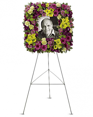 Mosaic of Memories Square Easel Wreath 
