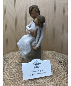 MOTHER DAUGHER  WILLOW TREE FIGURINE