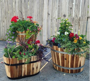 Mothers Day Cedar Blooming Planter 