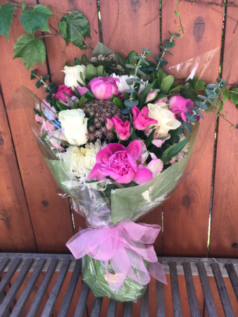 Lush Pink Purple and White Cut Bouquet 