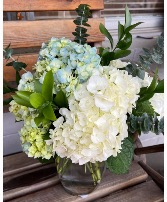 Hydrangea mix arrangement 