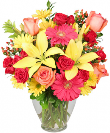 Mother's Happiness Vase Arrangement