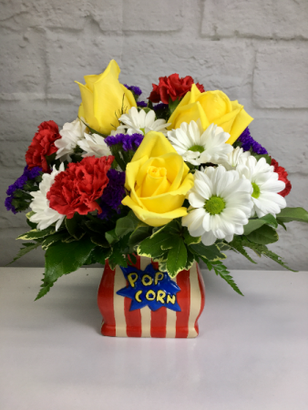 Movie Night  Flower Arrangment 