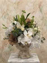 Mrs. Karen Pierce. Arrangement - orchids
