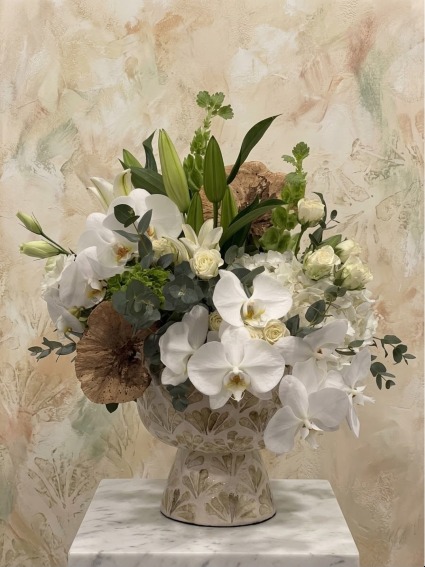 Mrs. Karen Pierce. Arrangement - orchids