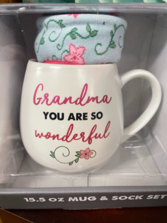 Mug & Sock Gift Sets Grandma, Mom, Nana, Friend