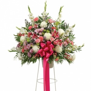 Pastel Funeral Basket 