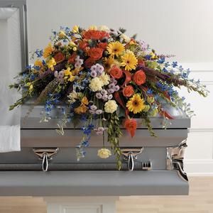 MULTI COLORED  CASKET SPRAY