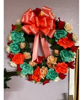 Multi-Colored Wreath Artificial Design