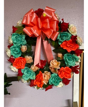 Multi-Colored Wreath Artificial Design