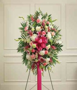 Multicolor Pastel Sympathy Standing Spray 