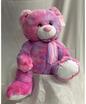 Multicolored Plush Bear 14" Gift