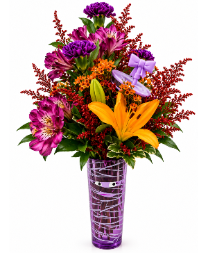 MUMMY'S MIDNIGHT BLOOMS  Double "R" Exclusive Bouquet 