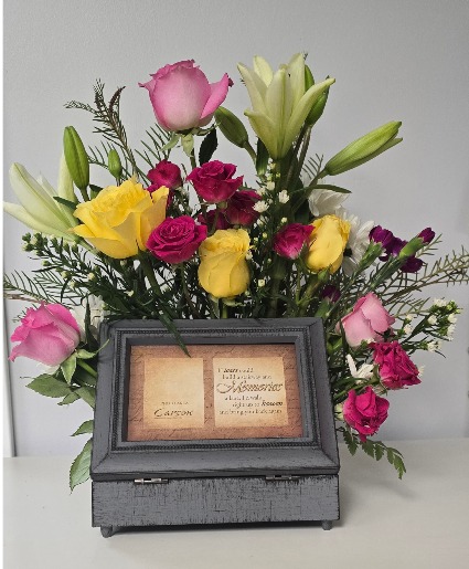 Music Box Floral Tribute Floral Arrangement